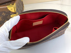 LOUIS VUITTON COSMETIC POUCH 22 IN BROWN DAMIER EBENE CANVAS