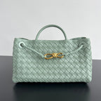 BOTTEGA VENETA SMALL ANDIAMO 29 IN CEDALON GREEN LAMBSKIN