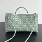 BOTTEGA VENETA SMALL ANDIAMO 29 IN CEDALON GREEN LAMBSKIN