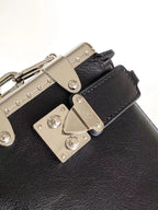LOUIS VUITTON SLIM TRUNK 23 IN BLACK CALFSKIN SILVER HARDWARE