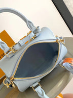 LOUIS VUITTON SPEEDY BANDOULIÈRE 18 IN BLUE HOUR CALFSKIN
