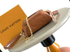 LOUIS VUITTON MINI BUMBAG 17 IN COGNAC MONOGRAM EMPREINTE LEATHER GOLD HARDWARE