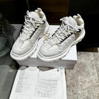 DIOR C'EST SNEAKER IN WHITE CALFSKIN AND BREATHABLE MESH