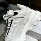 DIOR C'EST SNEAKER IN WHITE CALFSKIN AND BREATHABLE MESH