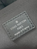 LOUIS VUITTON MINI SOFT TRUNK 18 IN BROWN MONOGRAM CANVAS RED ORANGE CHAIN