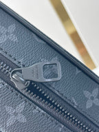 LOUIS VUITTON MINI SOFT TRUNK 18 IN GUN METAL MONOGRAM ECLIPSE CANVAS