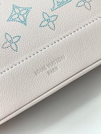 LOUIS VUITTON FLORE 28 IN WHITE PERFORATED CALFSKIN