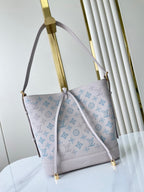 LOUIS VUITTON FLORE 28 IN WHITE PERFORATED CALFSKIN