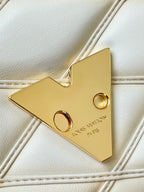 LOUIS VUITTON GO-14 PM 20 IN CREAM QUILTED LAMBSKIN GOLD HARDWARE