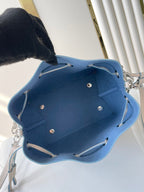 LOUIS VUITTON BELLA 22 IN WHITE PERFORATED CALFSKIN SILVER HARDWARE