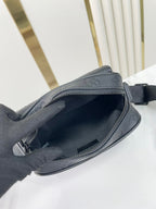 LOUIS VUITTON GETAWAY MESSENGER 18 IN BLACK EMBOSSED CALFSKIN