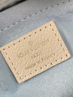 LOUIS VUITTON ONTHEGO 25 IN CREAM BLUE CALFSKIN GOLD HARDWARE