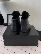 CHANEL ANKLE BOOTS IN BLACK CALFSKIN 971629