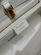 DIOR MEDIUM 37 TOUJOURS BAG IN WHITE MACROCANNAGE LAMBSKIN