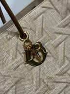 DIOR LARGE 41 TOUJOURS BAG IN BISQUE BEIGE CANNAGE RAFFIA