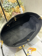 DIOR LARGE 41 TOUJOURS BAG IN BLACK MACROCANNAGE LAMBSKIN