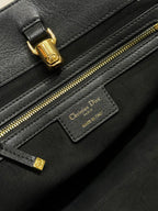 DIOR LARGE 41 TOUJOURS BAG IN BLACK MACROCANNAGE LAMBSKIN