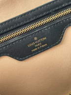 LOUIS VUITTON SPEEDY BANDOULIÈRE 25 WITH CRISS CROSS PATTERN IN BLACK LAMBSKIN