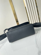 LOUIS VUITTON PULSE MESSENGER 26 IN GUN METAL MONOGRAM ECLIPSE COATED CANVAS