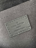 LOUIS VUITTON PULSE MESSENGER 26 IN GUN METAL MONOGRAM ECLIPSE COATED CANVAS
