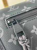 LOUIS VUITTON PULSE MESSENGER 26 IN GUN METAL MONOGRAM ECLIPSE COATED CANVAS