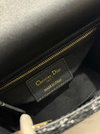 DIOR MINI 17 LADY BAG IN BLACK CANNAGE TWEED