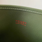 ANJOU MINI BAG 20 IN WOODLAND GREEN GOYARDINE CANVAS AND CALFSKIN
