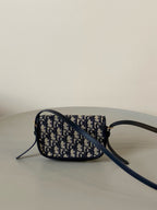 DIOR BOBBY EAST-WEST BAG 17 IN BLACK OBLIQUE JACQUARD