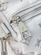 LOUIS VUITTON SPEEDY BANDOULIÈRE 25 IN GRADIENT SILVER MONOGRAM NYLON SILVER HARDWARE