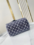 LOUIS VUITTON SPEEDY BANDOULIÈRE 25 IN GRADIENT SILVER MONOGRAM NYLON SILVER HARDWARE