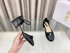 DIOR PEARL MARY JANE PUMP IN BLACK LAMBSKIN 30 MM