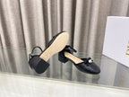 DIOR PEARL MARY JANE PUMP IN BLACK LAMBSKIN 30 MM
