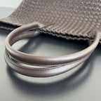 BOTTEGA VENETA LARGE CABAT 51 IN HICKORY BROWN LAMBSKIN