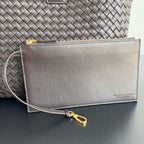 BOTTEGA VENETA LARGE CABAT 51 IN HICKORY BROWN LAMBSKIN