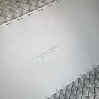BOTTEGA VENETA LARGE CABAT 51 IN RHINO GRAY LAMBSKIN