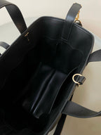 DIOR MEDIUM TOUJOURS BUCKET BAG 22 IN BLACK CANNAGE CALFSKIN