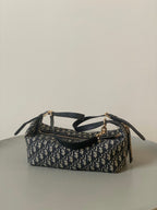 DIOR LARGE D-JOURNEY SHOULDER BAG 33 IN BLACK MONOGRAM OBLIQUE JACQUARD