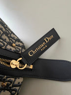 DIOR MEDIUM D-JOURNEY SHOULDER BAG 25 IN BLACK MONOGRAM OBLIQUE JACQUARD