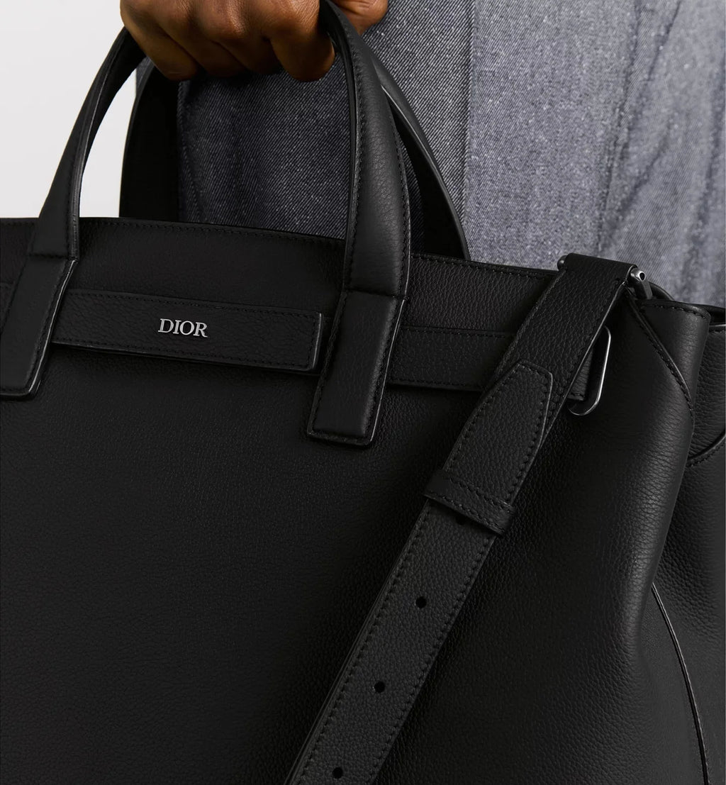Medium Dior Normandie Tote Bag Brown Dior Icons Calfskin