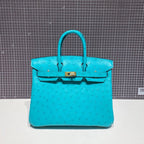 HERMES BIRKIN 30CM CLOUD BLUE OSTRICH LEATHER GOLD HARDWARE