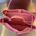 BOTTEGA VENETA LARGE ANDIAMO 45CM PINK LAMBSKIN