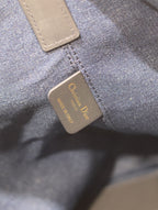 DIOR LARGE TOUJOURS 37 BLUE DENIM OBLIQUE JACQUARD