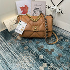 CHANEL MEDIUM 26 FLAP BAG IN PEANUT LAMBSKIN