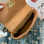 CHANEL MEDIUM 26 FLAP BAG IN PEANUT LAMBSKIN