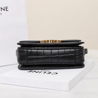 CELINE TRIOMPHE TEEN 18 BLACK ALLIGATOR SKIN