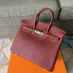 HERMES BIRKIN 30CM JAM CALFSKIN SILVER HARDWARE