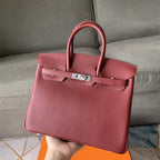 HERMES BIRKIN 30CM JAM CALFSKIN SILVER HARDWARE