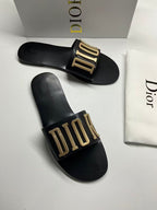 DIOR CD SLIDE REVOLUTION BLACK GHW