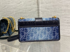 DIOR MONTAIGNE 21 BLUE JEAN EMBROIDERY