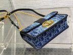 DIOR MONTAIGNE 21 BLUE JEAN EMBROIDERY